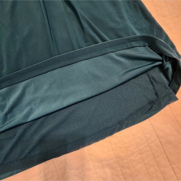 The Limited Strapless Teal Semi-Formal Pleated Cocktail Dress, Size Medium - Picture 6 of 8